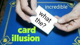 Incredible card illusion/split magic  gimmick card