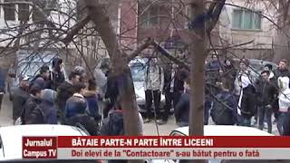 Bataie intre elevi la liceu parte-n parte