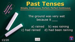 #quiz Past Tenses_mix (20)  #english #englishgrammar #past #simple #continuous #perfect #tense