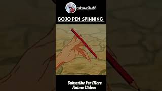 jujutsu kaisen Gojo pen spinning moment #anime  #gojo  #shortvideo #youtubeshorts #jujutsukaisen