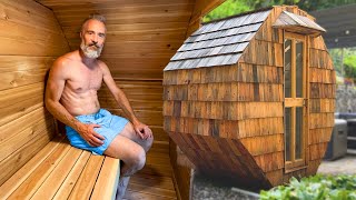 Build a DIY RECYCLED Wood Sauna (Wood Heated)