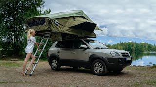 Abonnenten zwingen uns, ein Dachzelt zu kaufen! (Treeline Dachzelt Review) | Auto Camping am See