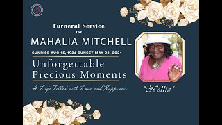 Funeral Service for MAHALIA MITCHELL