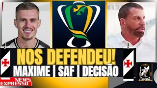 🚨EM DEFESA DO VASCO!💢MAXIME É BACALHAU!✅RAYAN BRILHA!🏆SEMANA DECISIVA!⚠️COUTINHO É DUVIDA! E MAIS...