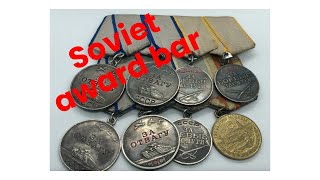 Made up Soviet medal bar