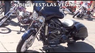 electric powered bagger chopper : bike fest Las Vegas