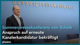 BPK: Sommerpressekonferenz von Bundeskanzler Olaf Scholz |  24.07.24