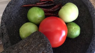 SALSA EN MOLCAJETE mientras charlamos