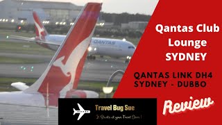 Qantas Club Lounge, Sydney..........SYDNEY - DUBBO. DH4