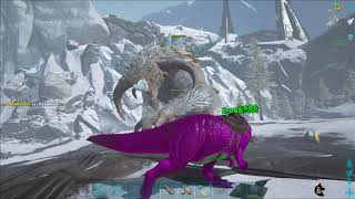 Ice Titan Boss Fight w/ 5 Gigas - ARK: Survival Evolved