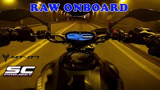 YAMAHA MT-07 SC PROJECT RAW ONBOARD SOUND || FULL GAS