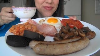 SassEsnacks ASMR: Full English Breakfast | English Fry Up | Show & Tell | Whisper Ramble Eat