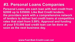 Where Can One Obtain A $10,000 Cash Loan With Bad Credit