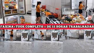 FAXINÃO+TUOR COMPLETO PELA MINHA GELADEIRA E COZINHA+DE 15 HORAS TRABALHADAS ORGANIZAÇÃO NÃO É FÁCIL