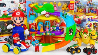 Super Mario Bros Unboxing Toys Review ASMR 🏰 Super Mario Bros Deluxe House Playset 🌳 Lego Mario