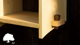 Japanese Style Bookshelf With Traditional Hand Cut Joinery | Woodworking