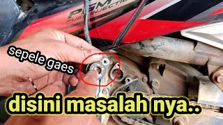 cara memperbaiki bohlam gigi dan netral yang mati motor Supra X 125