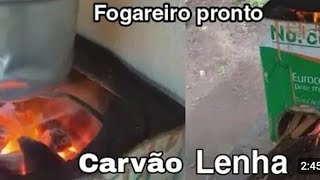 Como fazer fogareiro de lata de tinta fácil #youtube #vidanaroça