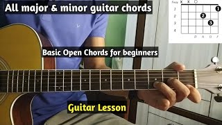 #2 All major & minor chords | Basic Open Chords | Beginners