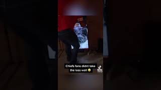 Chiefs Fan Punches TV After SB Loss😂