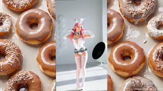 Big Bank Girls 🍑 Tiktok challenge 🍑#tiktok #girlchallenge #viralvideo #donuts #trending #dance