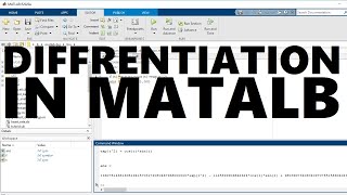 10. DIFFERENTIATION USING MATLAB