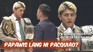 MMA Champion ng Japan Chichiro Suzuki Gustong I-Knockout sa 1st Round si Manny Pacquiao!