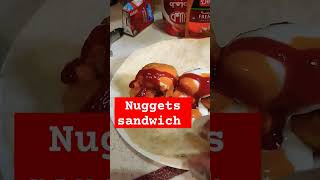 PAANO GUMAWA NG CHICKEN NUGGETS SANDWICH #food #shortsviral #shorts