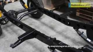 Toyota Land Cruiser chassis after renovation. Rama po renowacja.