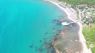 Plazhi i Gjeneralit (General's beach), Bardhor, Kavajë -   Albania by Drone 4K