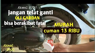 cara ganti oli gardan scoopy dengan mudah dan cepat