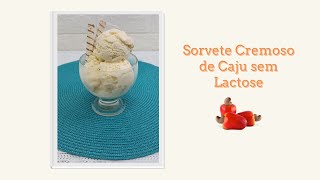 Sorvete Cremoso de Caju sem Lactose 😍😀/ Sandra Palma