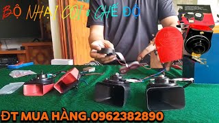 BỘ NHẠI CÒI BÀN PHÍM KÊU 8 THỨ TIẾNG CỰC HAY VÀ CÒI HÚ CẢNH SÁT 3 CHẾ ĐỘ LẮP XE MÁY XE HƠI ÔTÔ