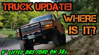 Where's My Truck? Update on my RUINED TIRE! 9" Lifted OBS Ford on 38" Tires