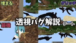 【最新バージョン対応】マイクラ統合版で使える透視バグやり方解説!!【マイクラ統合版】【Minecraft】