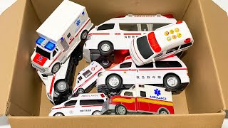 救急車のミニカー走る！緊急走行テスト。坂道走行です☆ Ambulance miniature car runs with sound in case of emergency!