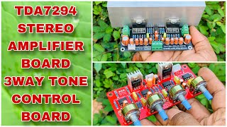 മാറ്റങ്ങൾ വരുത്തി #TDA7294 #STEREO_BOARD & #3WAY_TONE_CONTROL_BOARD