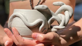 Making a snake mug