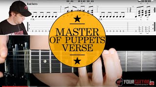 How To Play Master of Puppets Guitar Lesson #2 Verse