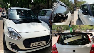 Maruti Suzuki Swift Black Hood WRAPPED! New Swift VXI 2020 modifications | 2020 Swift VXI modified!!