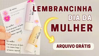 Cartão com mimo para o Dia da Mulher - Passo a Passo