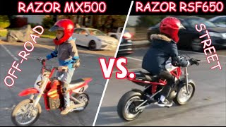 Razor MX500 Vs. Razor RSF650 Unboxing & Full Review. Must Watch this Video Before Purchasing!!