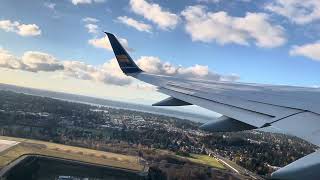 Icelandair B757-200 Takeoff From Seattle Tacoma to Reykjavik Iceland for the first time.