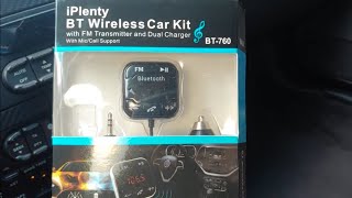 Cheap Bluetooth FM transmitter. No Static. Review and installation