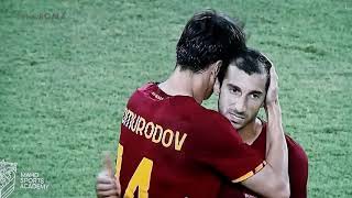 Primo gol di Shomurodov con la maglia della Roma