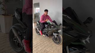 50 lakhs worth Beast H2 ah⁉️🥵 #shorts #kawasakininjah2 #superbikes