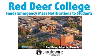 Red Deer College Sends Emergency Mass Notification to Students