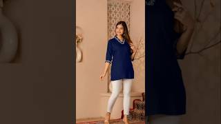 Beautiful Blue Short Kurti 💙