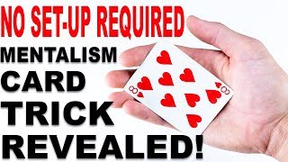 Impromptu Mentalism Card Trick (NEW 2018) - Magic Tricks REVEALED