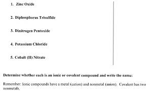 #JayChem #JayPhySci Ionic and Covalent Wrksht #1 Part 2